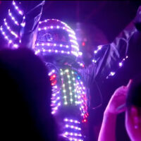 Animation robot LED Lausanne
