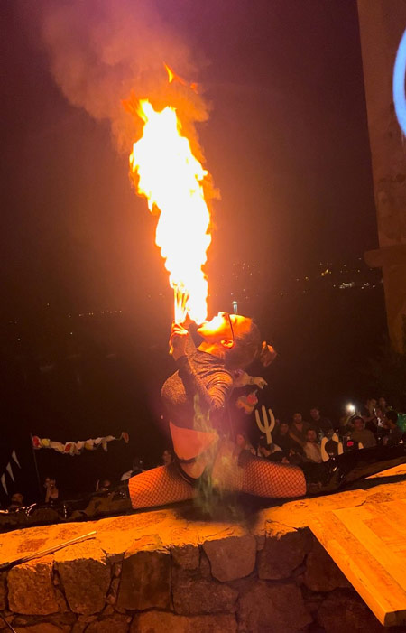 Animation spectacle de feu mariage Fribourg
